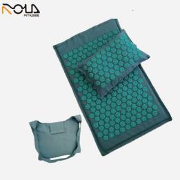 Linen Fabric Accpressure Mat With Pillow