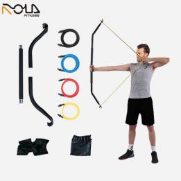 Home Gym Resistance Bow with Handle Weightlifting and Exercise Kit